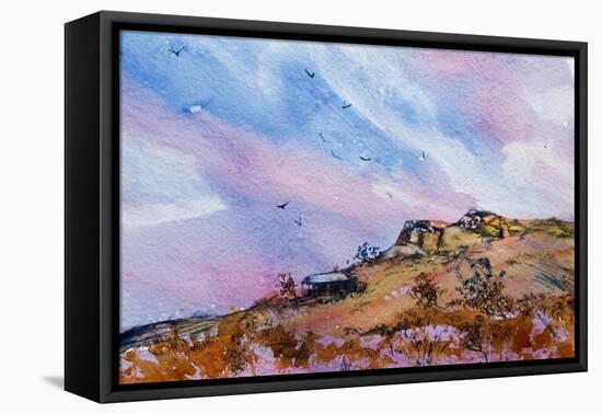 Rocky Outcrop-Margaret Coxall-Framed Premier Image Canvas