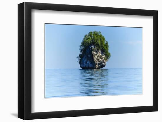 Rocky Outcrops in the Bacuit Archipelago, Palawan, Philippines-Michael Runkel-Framed Photographic Print