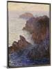 Rocky Point at Port-Goulphar-Claude Monet-Mounted Giclee Print