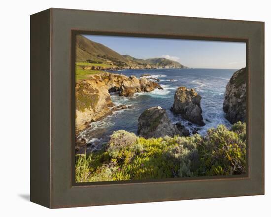 Rocky Point, Big Sur, Cabrillo Highway 1, California, Usa-Rainer Mirau-Framed Premier Image Canvas