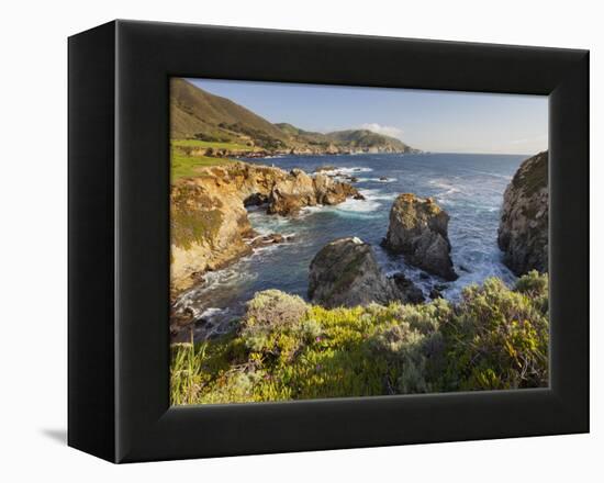 Rocky Point, Big Sur, Cabrillo Highway 1, California, Usa-Rainer Mirau-Framed Premier Image Canvas