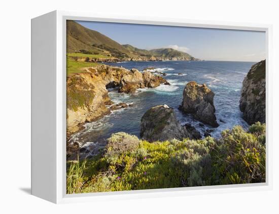 Rocky Point, Big Sur, Cabrillo Highway 1, California, Usa-Rainer Mirau-Framed Premier Image Canvas