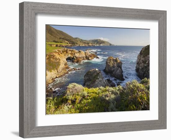 Rocky Point, Big Sur, Cabrillo Highway 1, California, Usa-Rainer Mirau-Framed Photographic Print