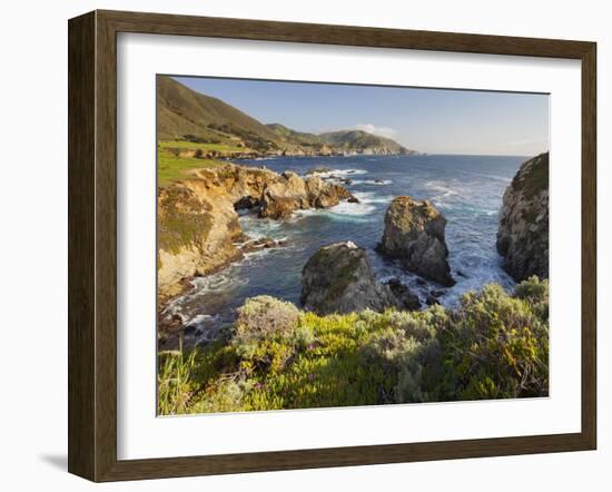 Rocky Point, Big Sur, Cabrillo Highway 1, California, Usa-Rainer Mirau-Framed Photographic Print