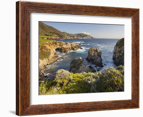 Rocky Point, Big Sur, Cabrillo Highway 1, California, Usa-Rainer Mirau-Framed Photographic Print