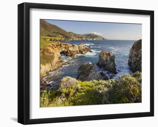 Rocky Point, Big Sur, Cabrillo Highway 1, California, Usa-Rainer Mirau-Framed Photographic Print