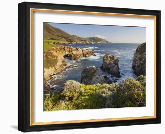 Rocky Point, Big Sur, Cabrillo Highway 1, California, Usa-Rainer Mirau-Framed Photographic Print