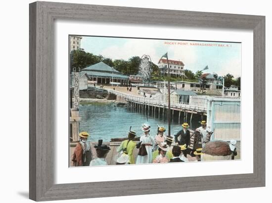 Rocky Point, Narragansett Bay, Rhode Island-null-Framed Art Print