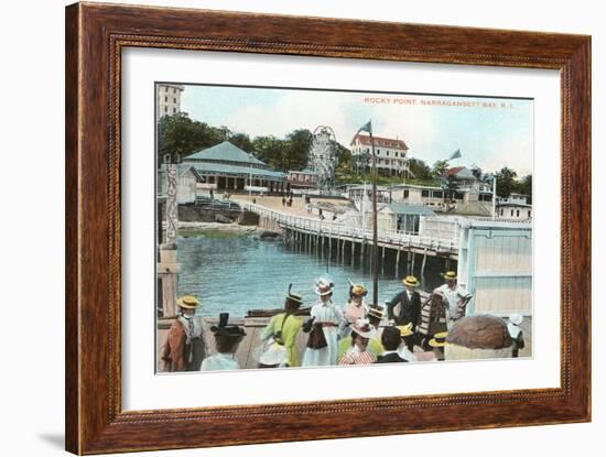 Rocky Point, Narragansett Bay, Rhode Island-null-Framed Art Print