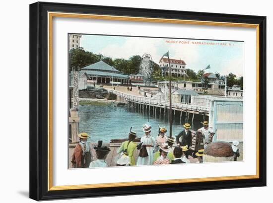 Rocky Point, Narragansett Bay, Rhode Island-null-Framed Art Print