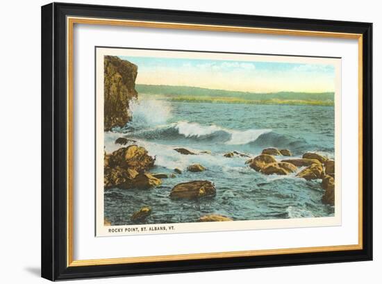 Rocky Point, St. Albans, Vermont-null-Framed Art Print