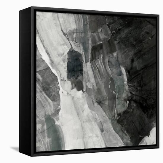 Rocky Ravine BW-Albena Hristova-Framed Stretched Canvas