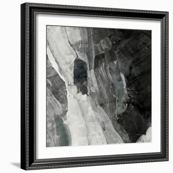 Rocky Ravine BW-Albena Hristova-Framed Art Print