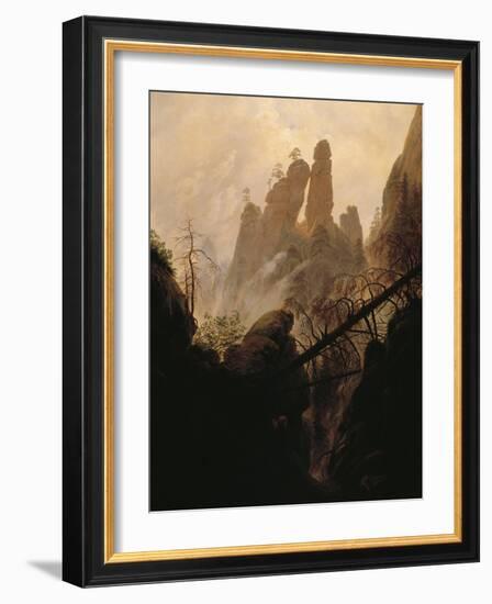 Rocky Ravine-Caspar David Friedrich-Framed Giclee Print