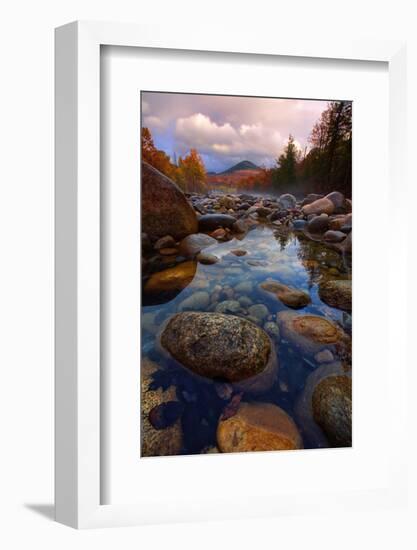 Rocky River in Autumn, Pemigewasset River, New Hampshire, New England-Vincent James-Framed Photographic Print