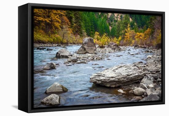 Rocky River-Michael Broom-Framed Premier Image Canvas