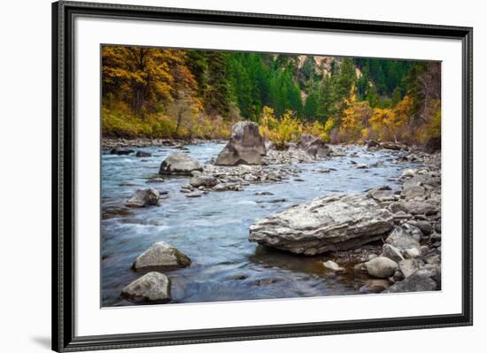 Rocky River-Michael Broom-Framed Photographic Print