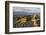 Rocky shore near Catacol looking out across the Kilbrannan Sound to Mull of Kintyre, Isle of Arran,-Gary Cook-Framed Photographic Print