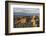 Rocky shore near Catacol looking out across the Kilbrannan Sound to Mull of Kintyre, Isle of Arran,-Gary Cook-Framed Photographic Print