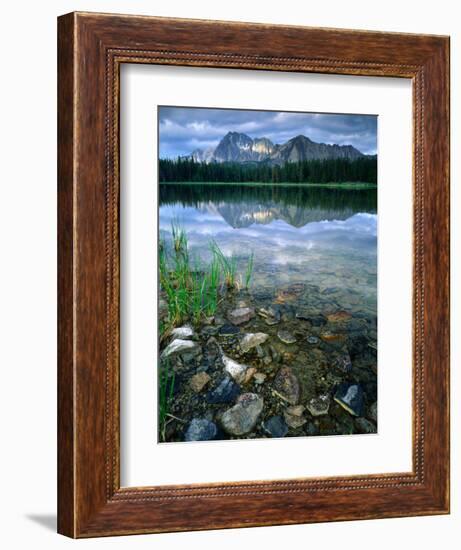 Rocky Shore of Frog Lake, Challis National Forest, Sawtooth National Recreation Area, Idaho, USA-Scott T^ Smith-Framed Photographic Print