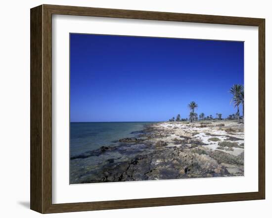 Rocky Shore of Kerkennah Islands, Tunisia-Michele Molinari-Framed Photographic Print