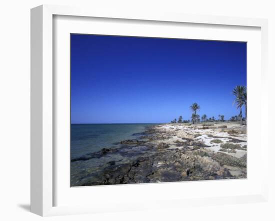 Rocky Shore of Kerkennah Islands, Tunisia-Michele Molinari-Framed Photographic Print