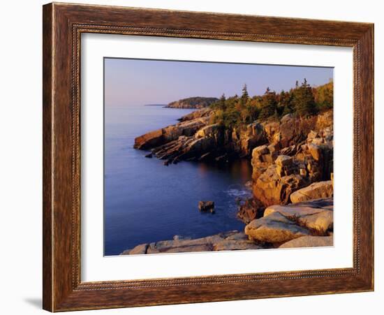 Rocky Shoreline, Acadia National Park, Maine, New England, USA-Roy Rainford-Framed Photographic Print