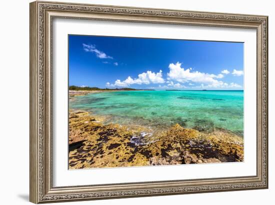 Rocky Shoreline And Crystal Clear Blue Waters In Eleuthera, The Bahamas-Erik Kruthoff-Framed Photographic Print