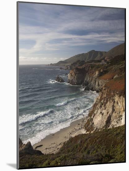 Rocky Shoreline South of Carmel, California, United States of America, North America-Donald Nausbaum-Mounted Photographic Print
