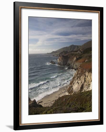 Rocky Shoreline South of Carmel, California, United States of America, North America-Donald Nausbaum-Framed Photographic Print
