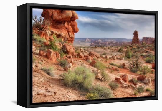 Rocky Southwest Landscape, Moab-Vincent James-Framed Premier Image Canvas