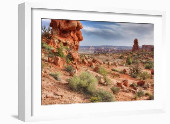 Rocky Southwest Landscape, Moab-Vincent James-Framed Photographic Print