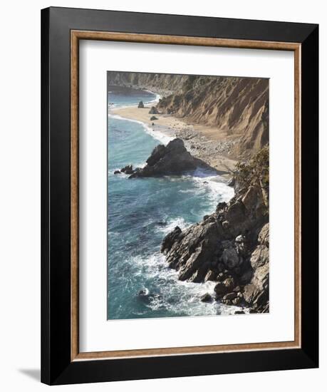 Rocky Stretch of Coastline in Big Sur, California, United States of America, North America-Donald Nausbaum-Framed Photographic Print