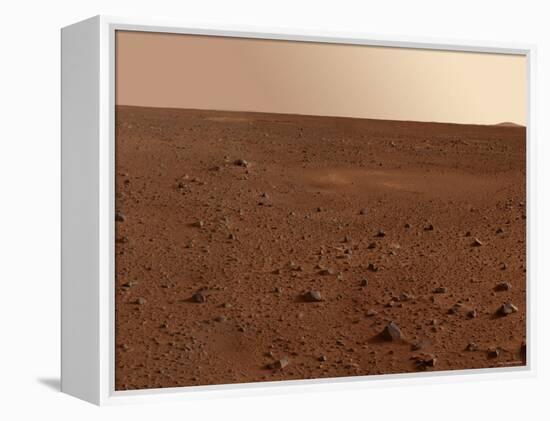 Rocky Surface of Mars-Stocktrek Images-Framed Premier Image Canvas