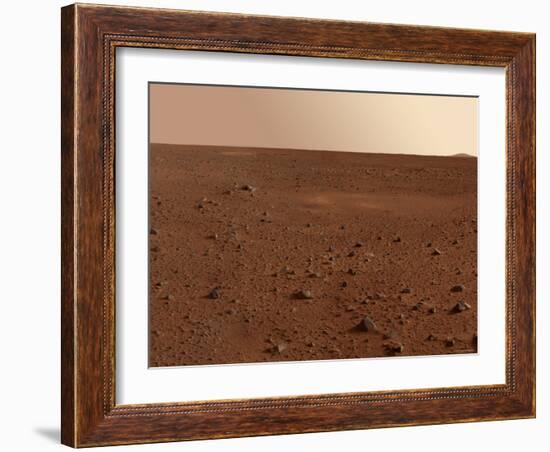 Rocky Surface of Mars-Stocktrek Images-Framed Photographic Print