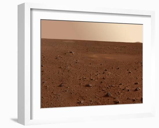 Rocky Surface of Mars-Stocktrek Images-Framed Photographic Print