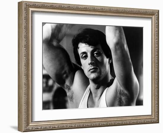 Rocky, Sylvester Stallone, 1976-null-Framed Photo