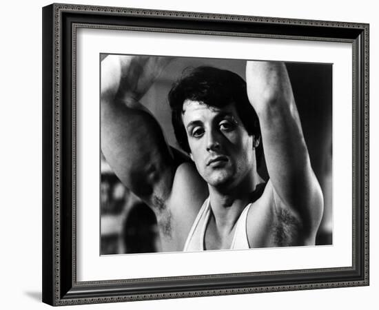 Rocky, Sylvester Stallone, 1976-null-Framed Photo