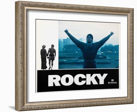 Rocky, Sylvester Stallone, 1976-null-Framed Art Print