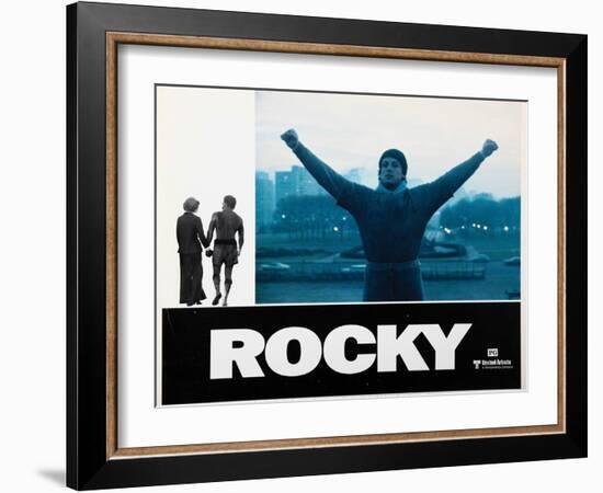 Rocky, Sylvester Stallone, 1976-null-Framed Art Print