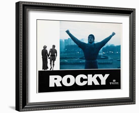 Rocky, Sylvester Stallone, 1976-null-Framed Art Print