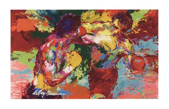 Rocky Vs Apollo Art Print Leroy Neiman Art Com
