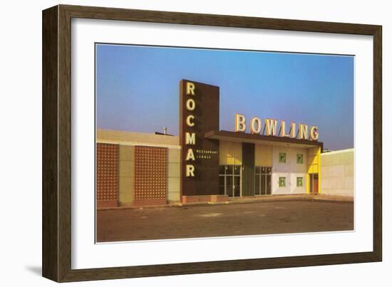 Rocmar Bowling Alley, Retro-null-Framed Premium Giclee Print