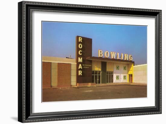 Rocmar Bowling Alley, Retro-null-Framed Premium Giclee Print