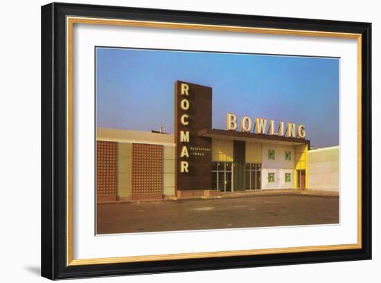 Rocmar Bowling Alley, Retro-null-Framed Premium Giclee Print