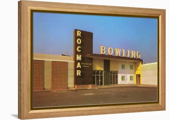 Rocmar Bowling Alley, Retro-null-Framed Stretched Canvas