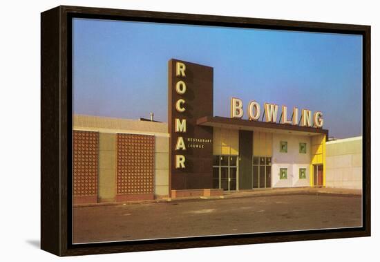 Rocmar Bowling Alley, Retro-null-Framed Stretched Canvas