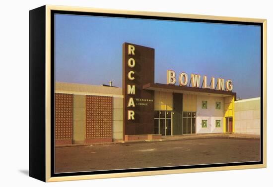 Rocmar Bowling Alley, Retro-null-Framed Stretched Canvas