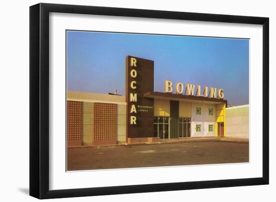 Rocmar Bowling Alley, Retro-null-Framed Art Print