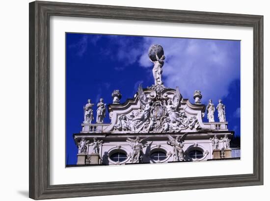 Rococo Facade of Linderhof Castle, Near Oberammergau, Bavaria, Detail, Germany-null-Framed Giclee Print